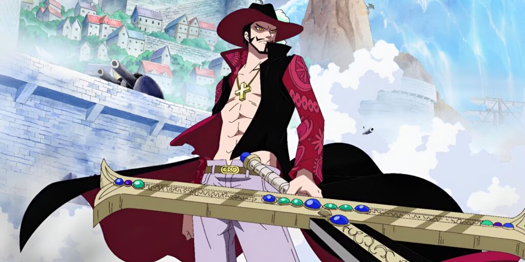 John Gremillion as Dracule Mihawk in One Piece