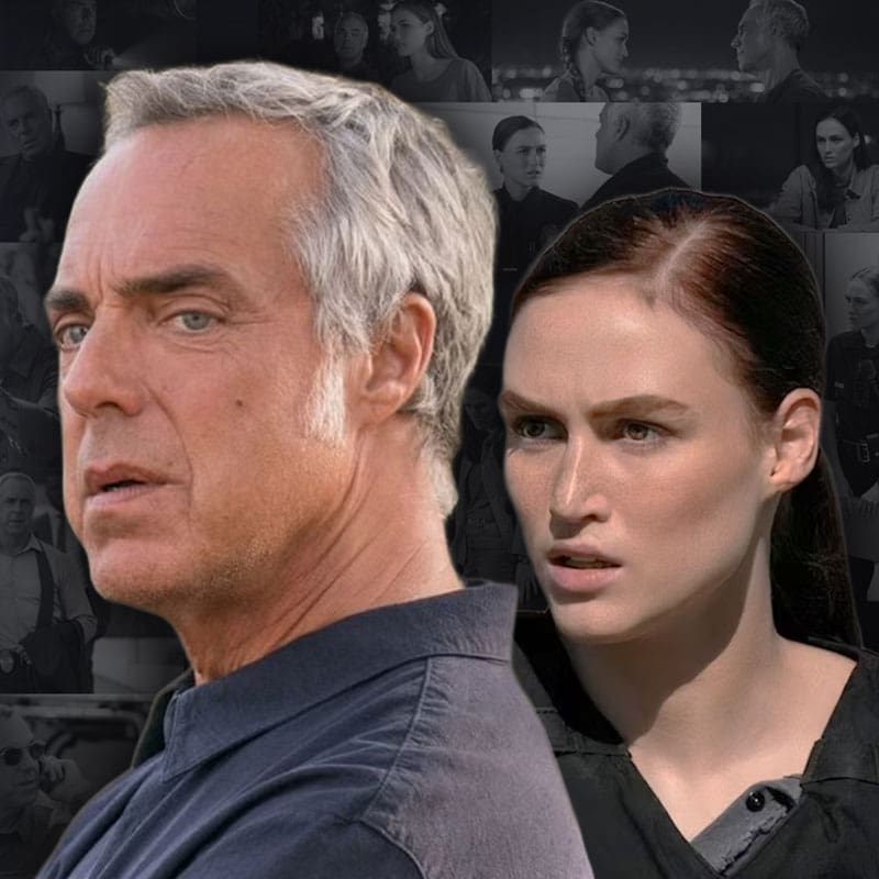 Titus Welliver and Madison Lintz of Bosch